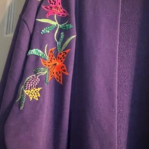 Vintage Lacy Afternoon purple duster